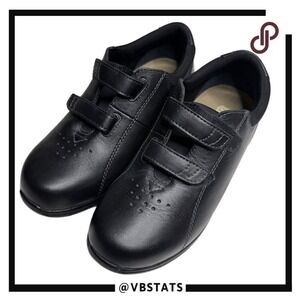 Drew‎ Lotus Women's Leather Double Strap Orthopedic Comfort Shoes Black Size 9